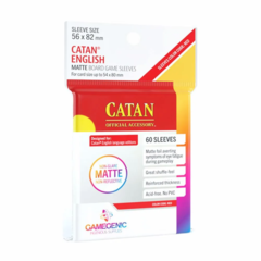 Gamegenic - Catan Non-Glare Matte: Red (Pack of 60)